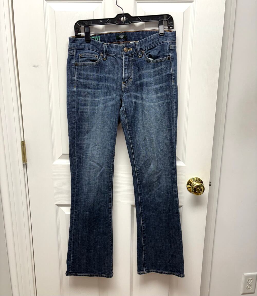 J.Crew Jeans, Bootcut Dark Wash, Straight Leg, Women's Size 28S